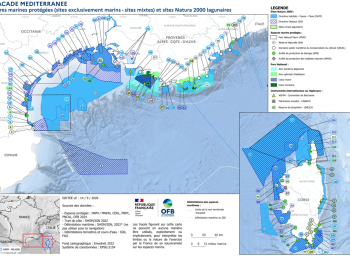 Aires Marines Protégées (AMP)-Méditerranée (Sites exclusivement marins, mixtes et lagunaires)