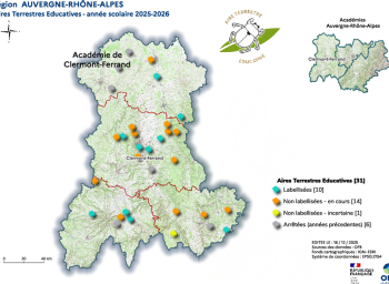 Aires Terrestres Educatives - anné scolaire 2025-26 - région Auvergne-Rhône-Alpes - académie de Clermont-Ferrand