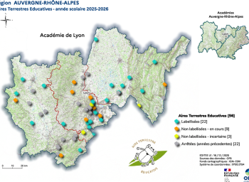 Aires Terrestres Educatives - anné scolaire 2025-26 - région Auvergne-Rhône-Alpes - académie de Lyon