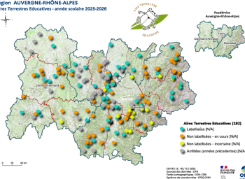 Aires Terrestres Educatives - anné scolaire 2025-26 - région Auvergne-Rhône-Alpes