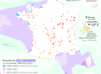 Changement climatique - Acidité et niveau de la mer, température des lacs